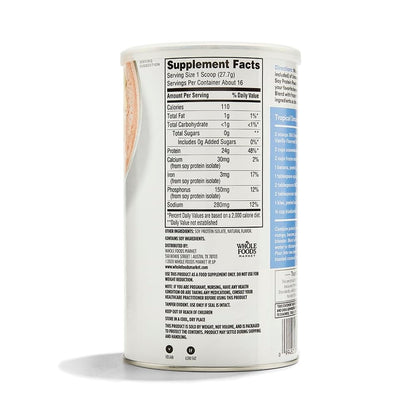 365 Proteína de Soya en Polvo Vainilla Sin Azúcar 442 g