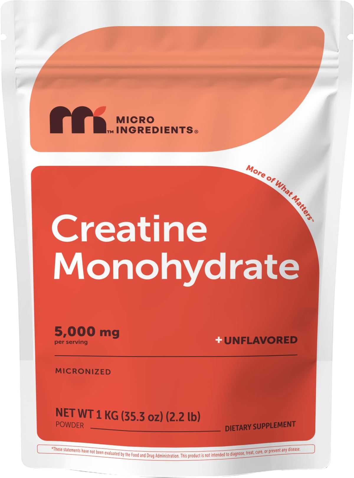 Micro Ingredients Creatina Monohidrato Sin Sabor 1 Kg