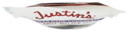 Justin's Tazas de Chocolate Súper Amargo con Crema de Cacahuate Orgánicas 119 g