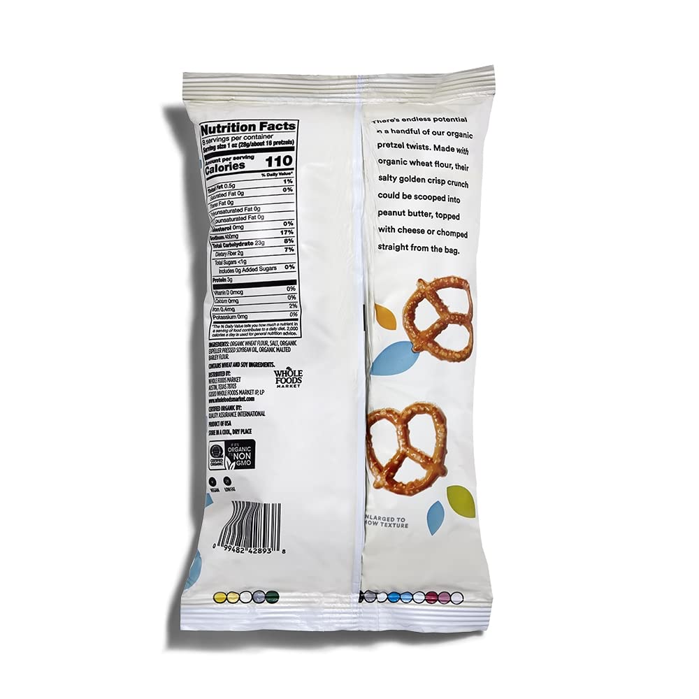 365 Mini Pretzels Torcidos Orgánicos 227 g