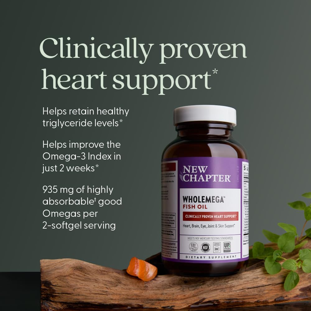 New Chapter Wholemega Aceite de Salmón 1000 Mg 60 Cápsulas