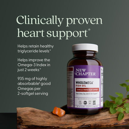 New Chapter Wholemega Aceite de Salmón 1000 Mg 60 Cápsulas