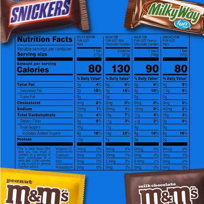 M&M's Snickers Milky Way Fun Size Surtido Bolsa Grande