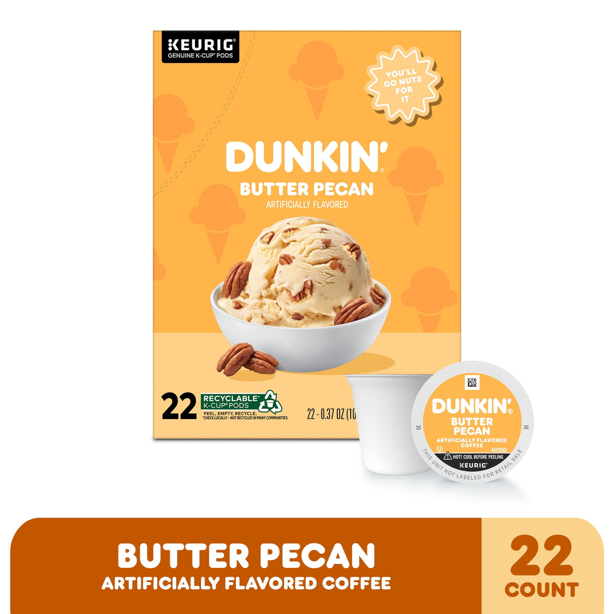Café Dunkin Nuez Mantequilla K-Cup 22 Pack 2