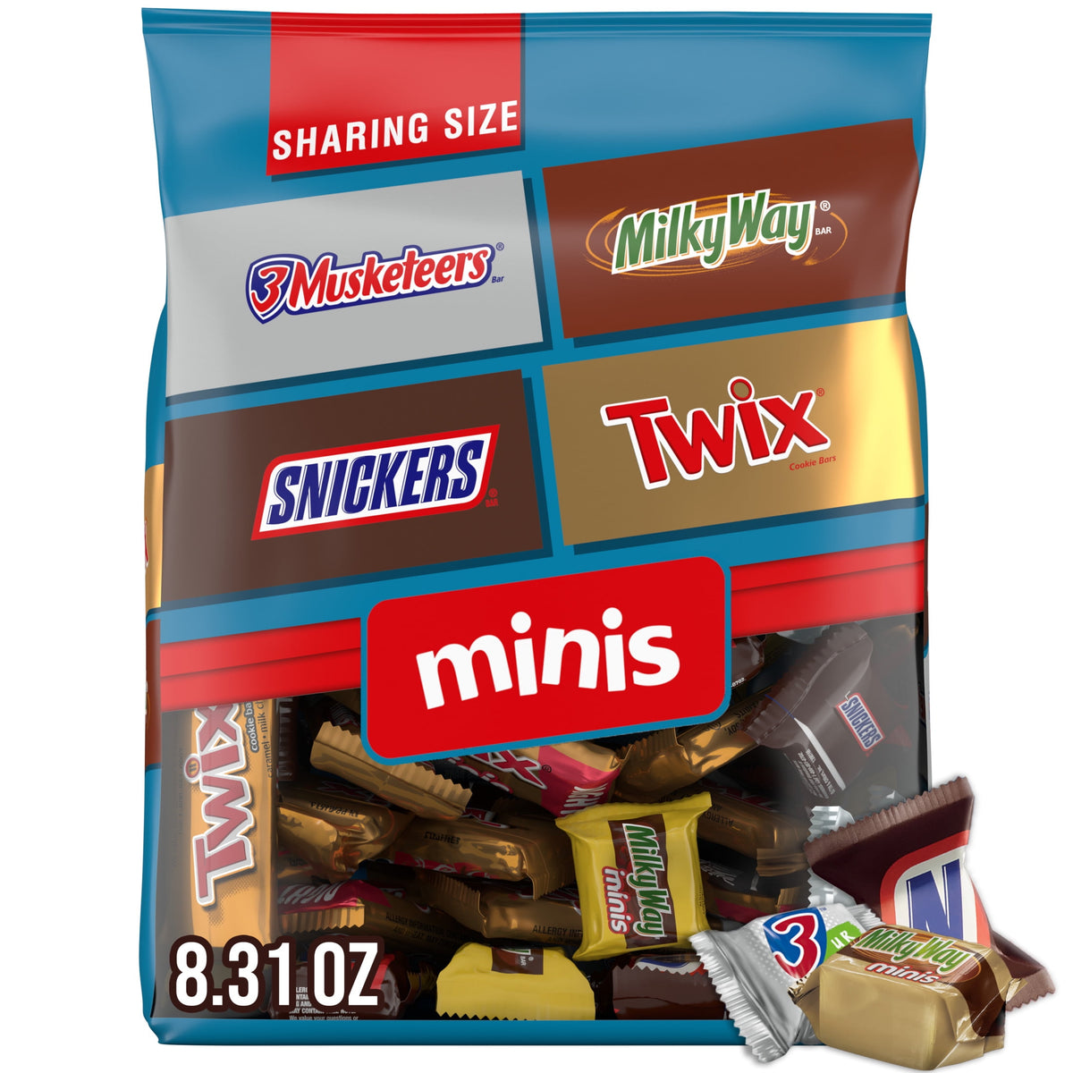 Snickers Twix Y Más Minis Chocolates Surtidos Paquete De 2
