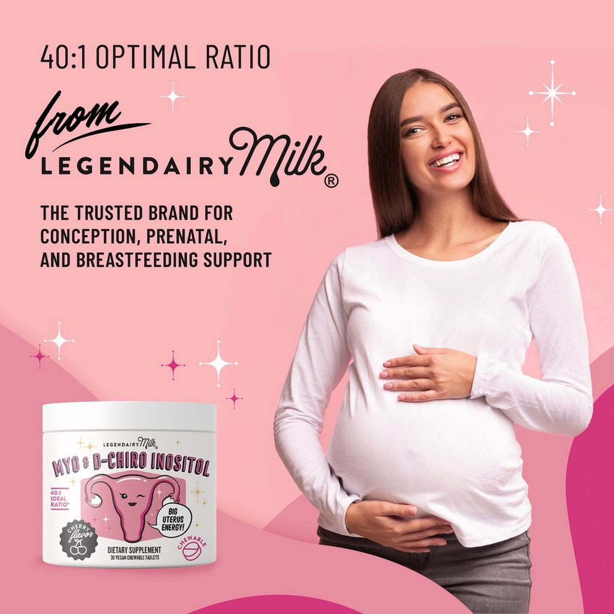 Legendairy Milk Myo Y D-Chiro Inositol 30 Tabletas