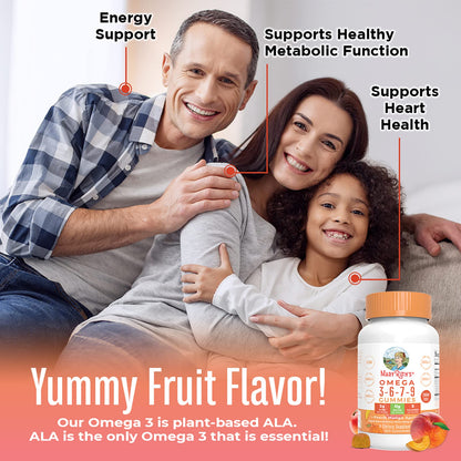 MaryRuth's Gomitas Omega 3-6-7-9 120 Piezas