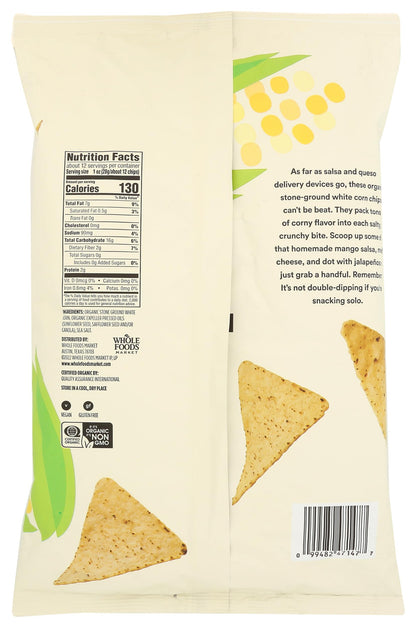 365 Totopos de Maíz Blanco Orgánicos 340 g