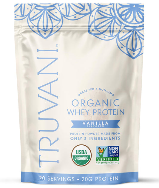 Truvani Whey Organica Proteina Vainilla 20 Porciones