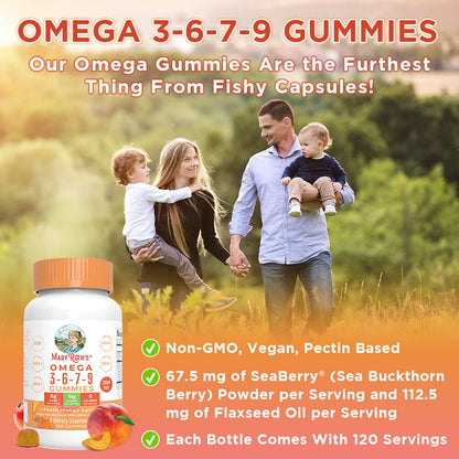 MaryRuth's Gomitas Omega 3-6-7-9 120 Piezas