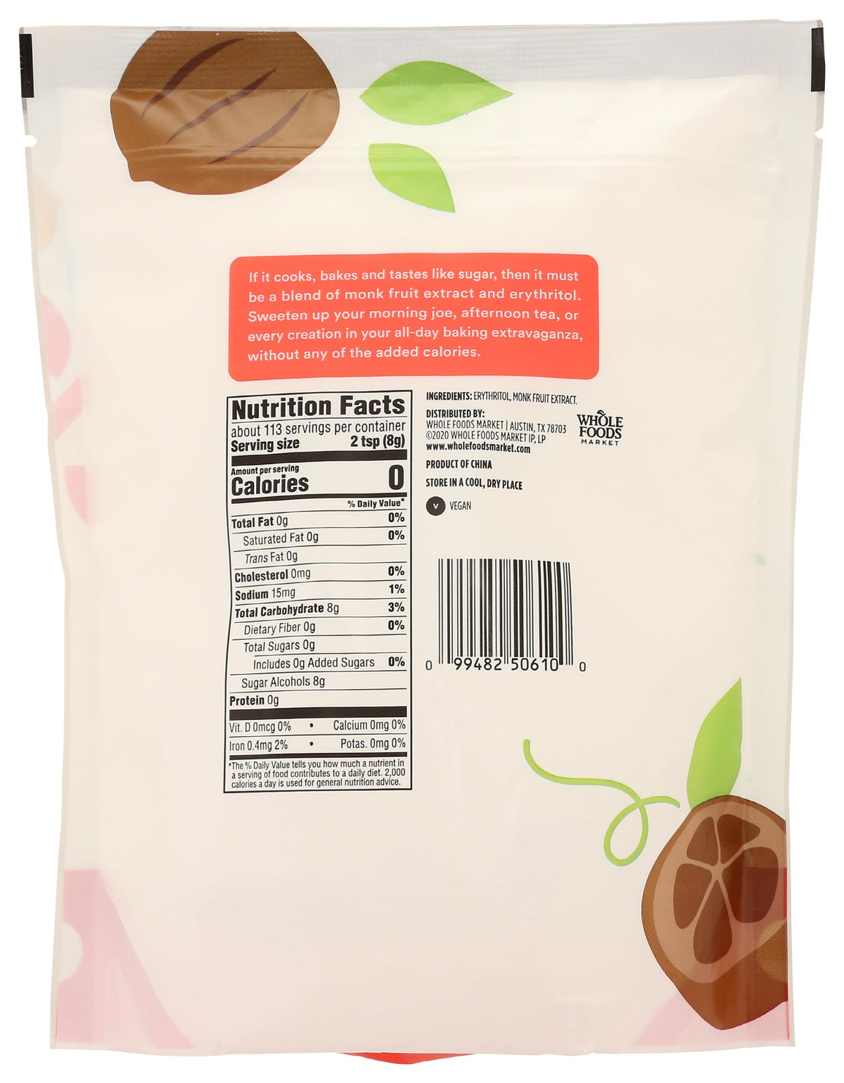 365 Endulzante de Eritritol y Fruta del Monje 907 g