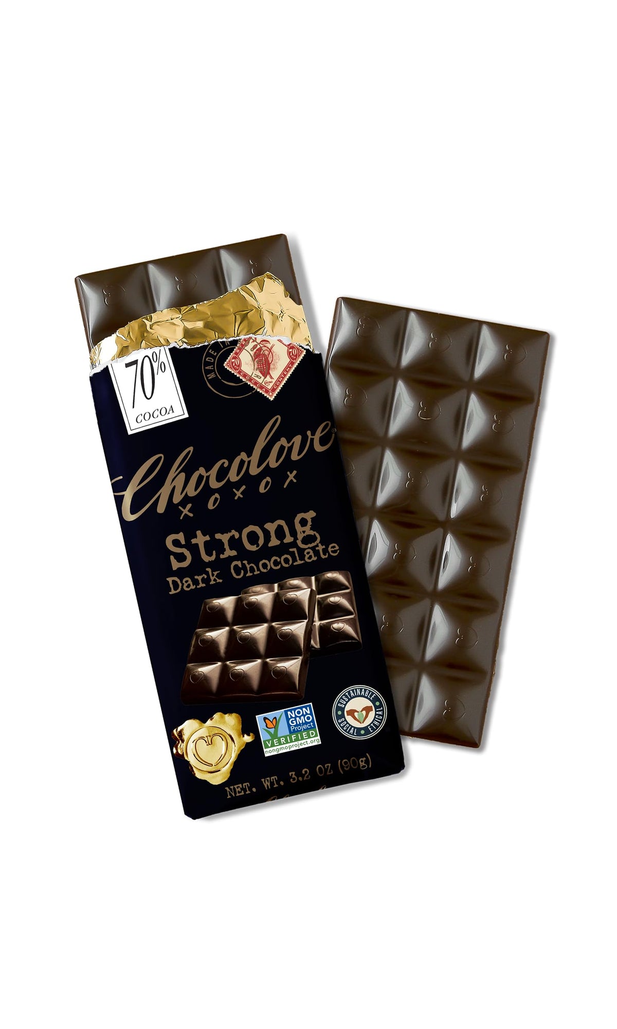 Chocolove Barra de Chocolate Amargo Intenso 91 g