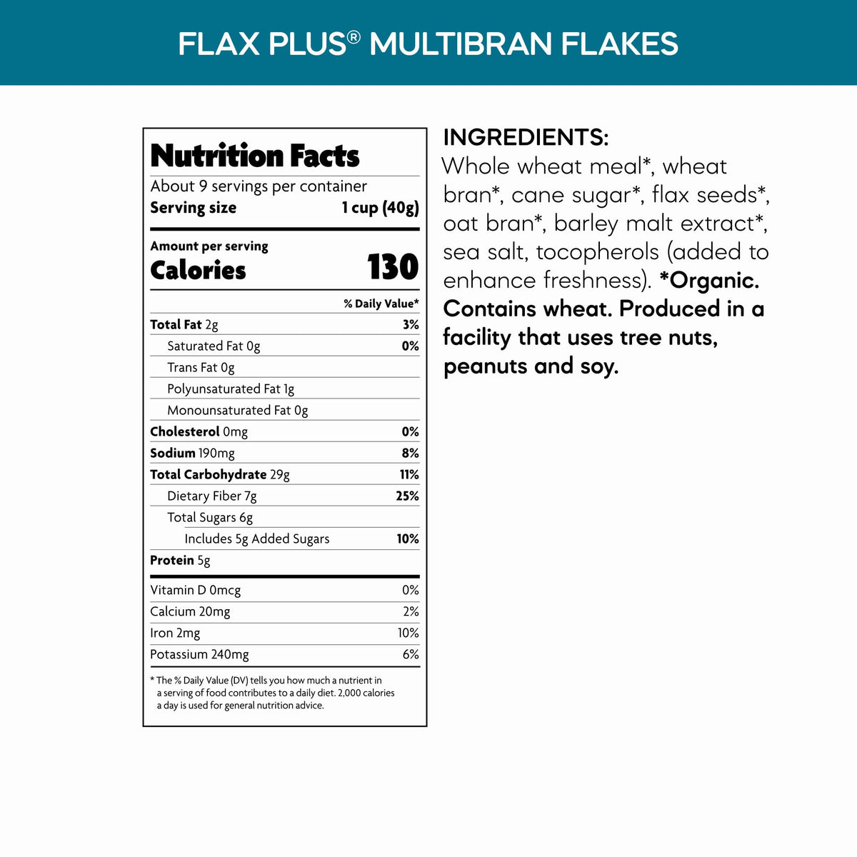 Nature's Path Cereal Orgánico Flax Plus con Linaza 376 g