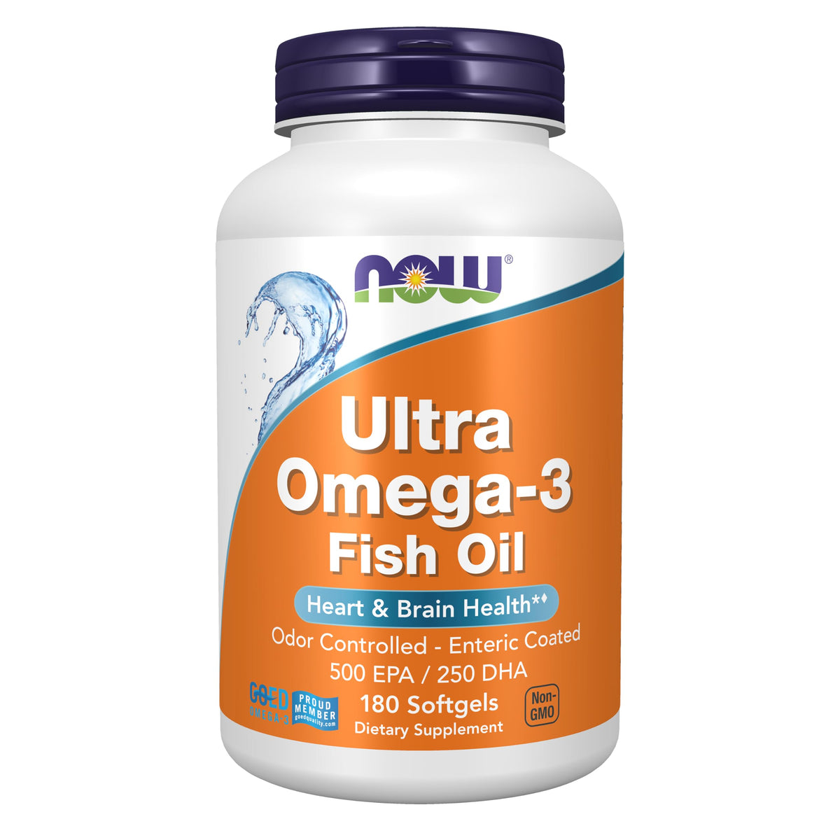 NOW Ultra Omega 3 Aceite Pescado 180 Capsulas Blandas