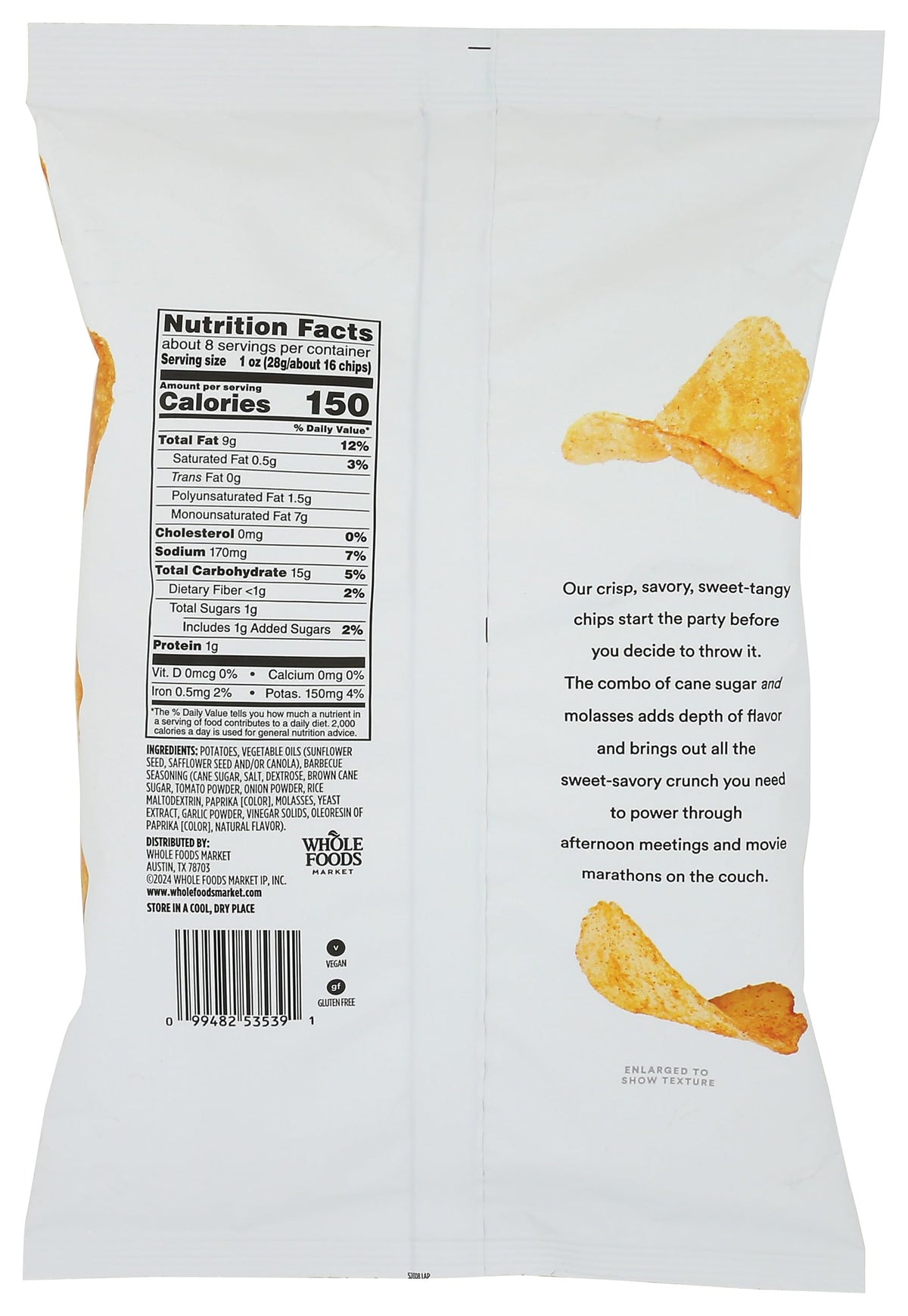 365 Papas Fritas Sabor Barbecue 227 g