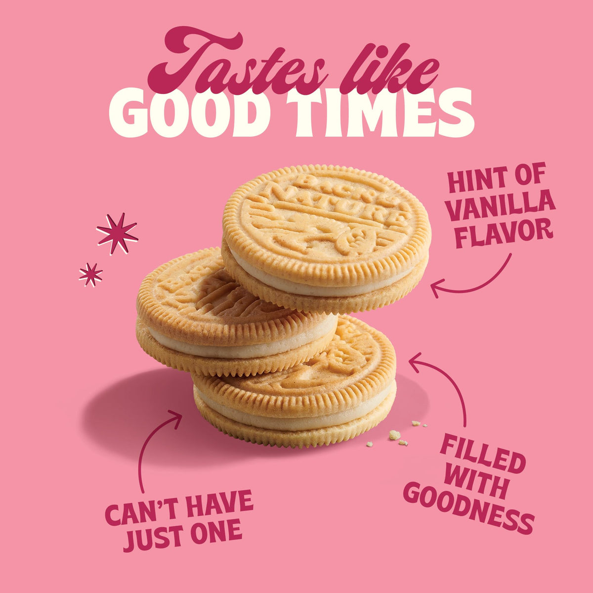 Back to Nature Galletas Sándwich Doradas Rellenas de Crema 234 g