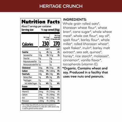 Nature's Path Cereal Orgánico Heritage Crunch 397 g