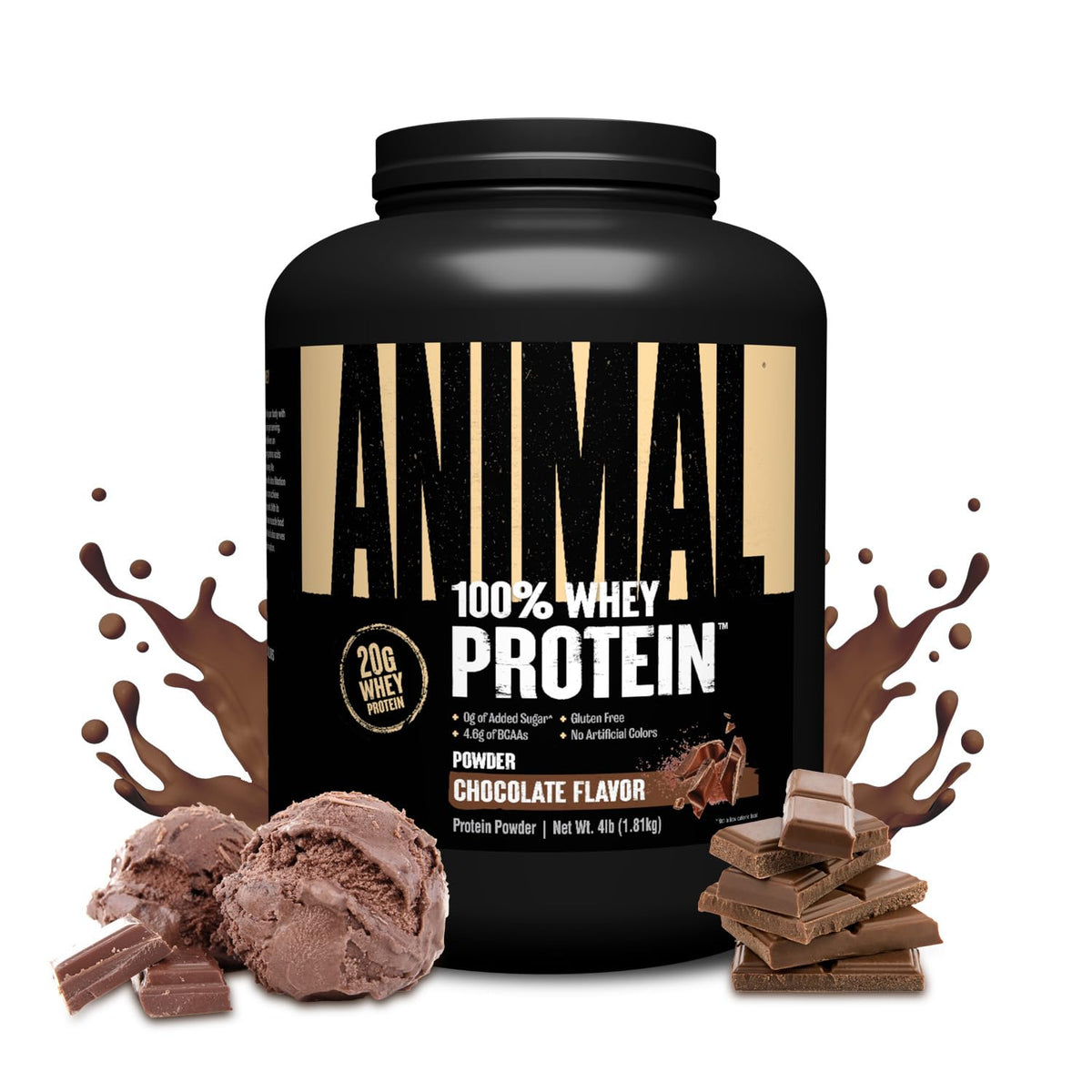 Animal 100% Whey Proteina Suero Chocolate 4 Lb 1814 G