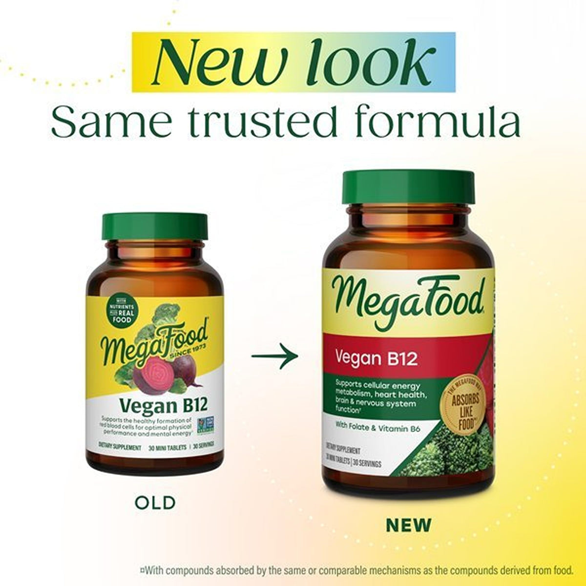 MegaFood Vitamina B12 Vegana 30 Tabletas