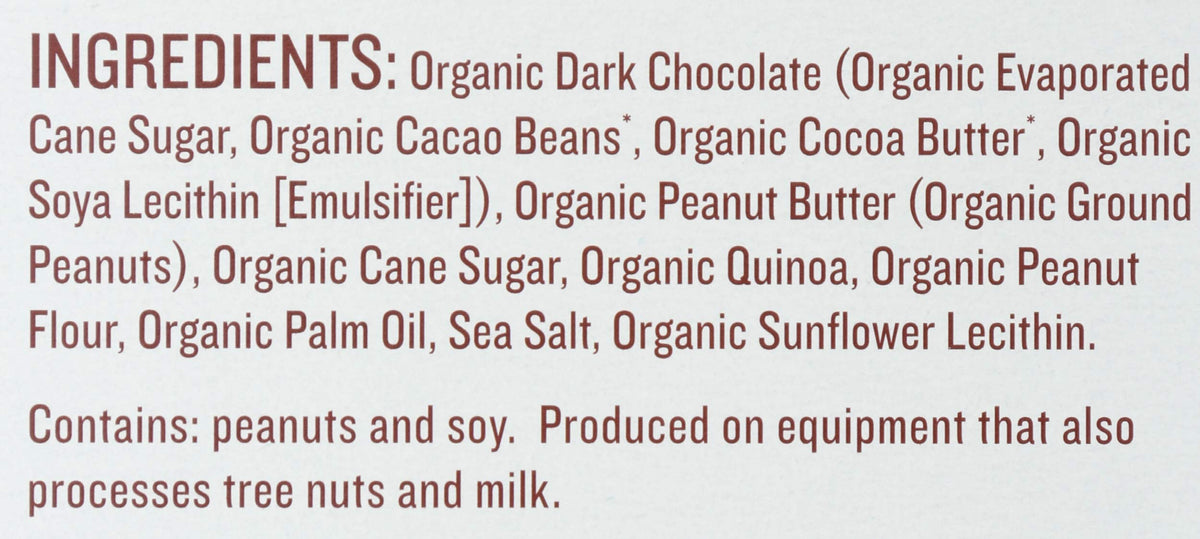 Justin's Tazas de Chocolate Amargo Crujientes con Crema de Cacahuate Orgánicas 37 g