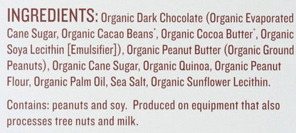 Justin's Tazas de Chocolate Amargo Crujientes con Crema de Cacahuate Orgánicas 37 g