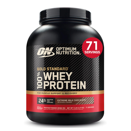 Optimum Nutrition Gold Standard Whey Chocolate Leche 5 Lb