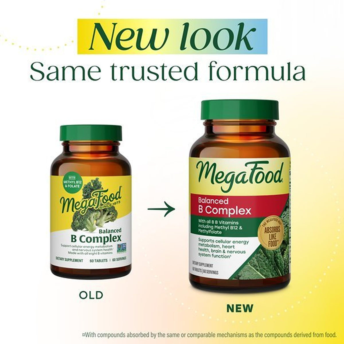MegaFood Balanced B Complex Complejo B 60 Tabletas