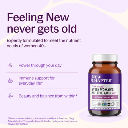 New Chapter Multivitamínico Every Woman One Daily 40+ 48 Tabletas