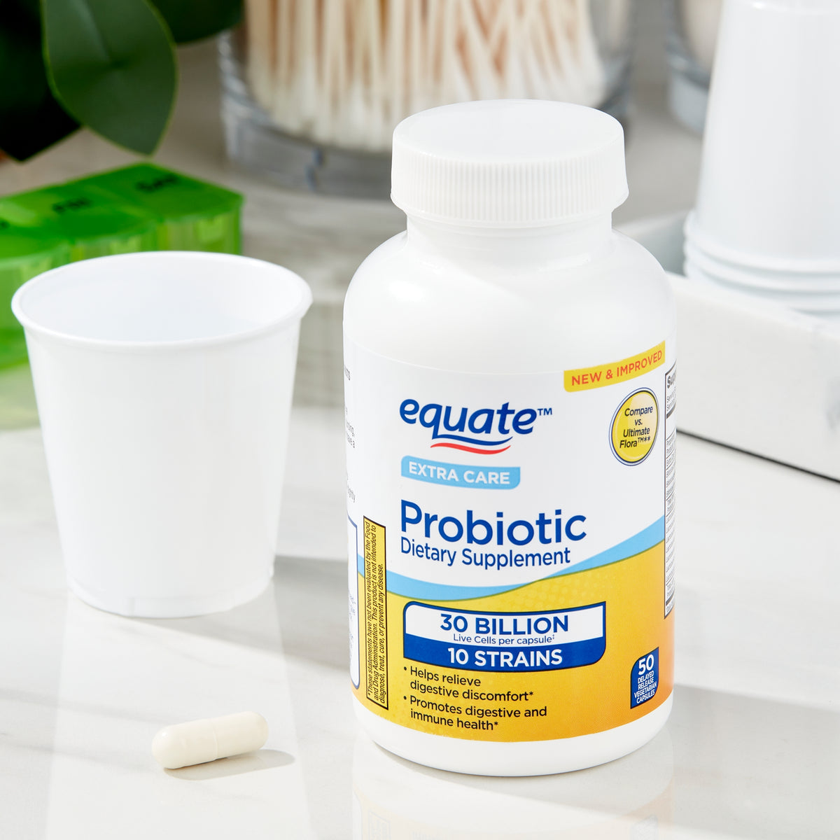 Equate Extra Care probiótico liberación retardada 50 ct