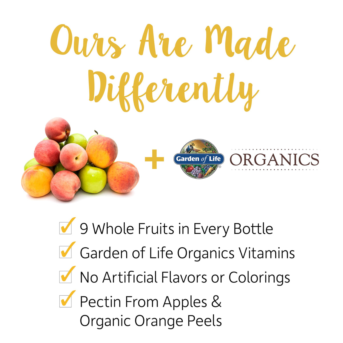 Garden of Life Multivitamínico Orgánico en Gomitas Hombre 40+ 120 Piezas