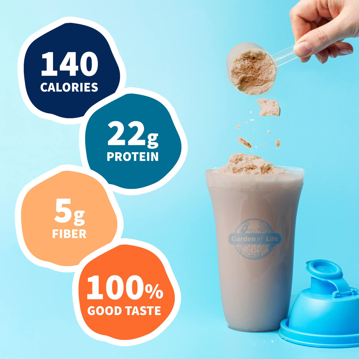Garden of Life Proteína Raw Orgánica en Polvo Sabor Chocolate 700 g