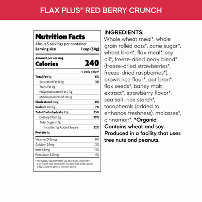 Nature's Path Cereal Orgánico Flax Plus con Frutos Rojos 301 g