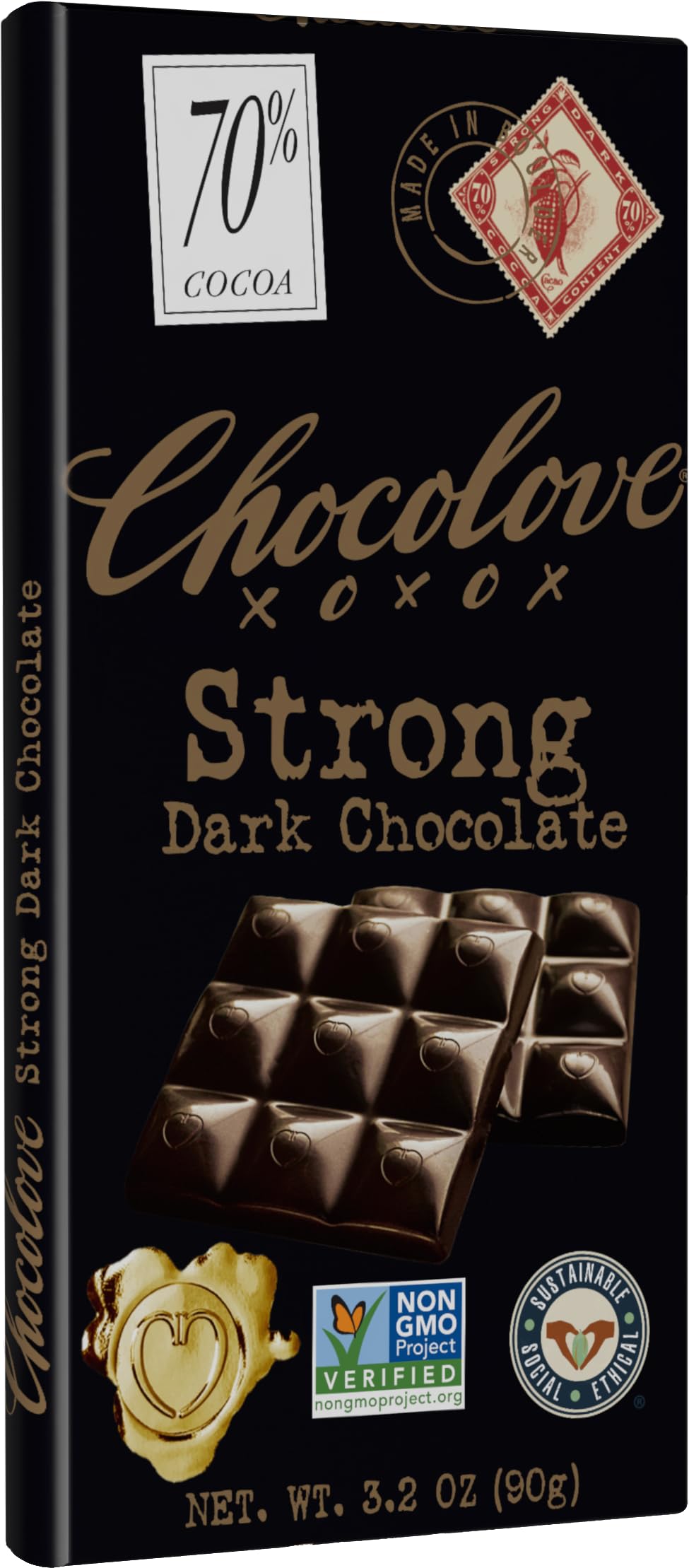 Chocolove Barra de Chocolate Amargo Intenso 91 g