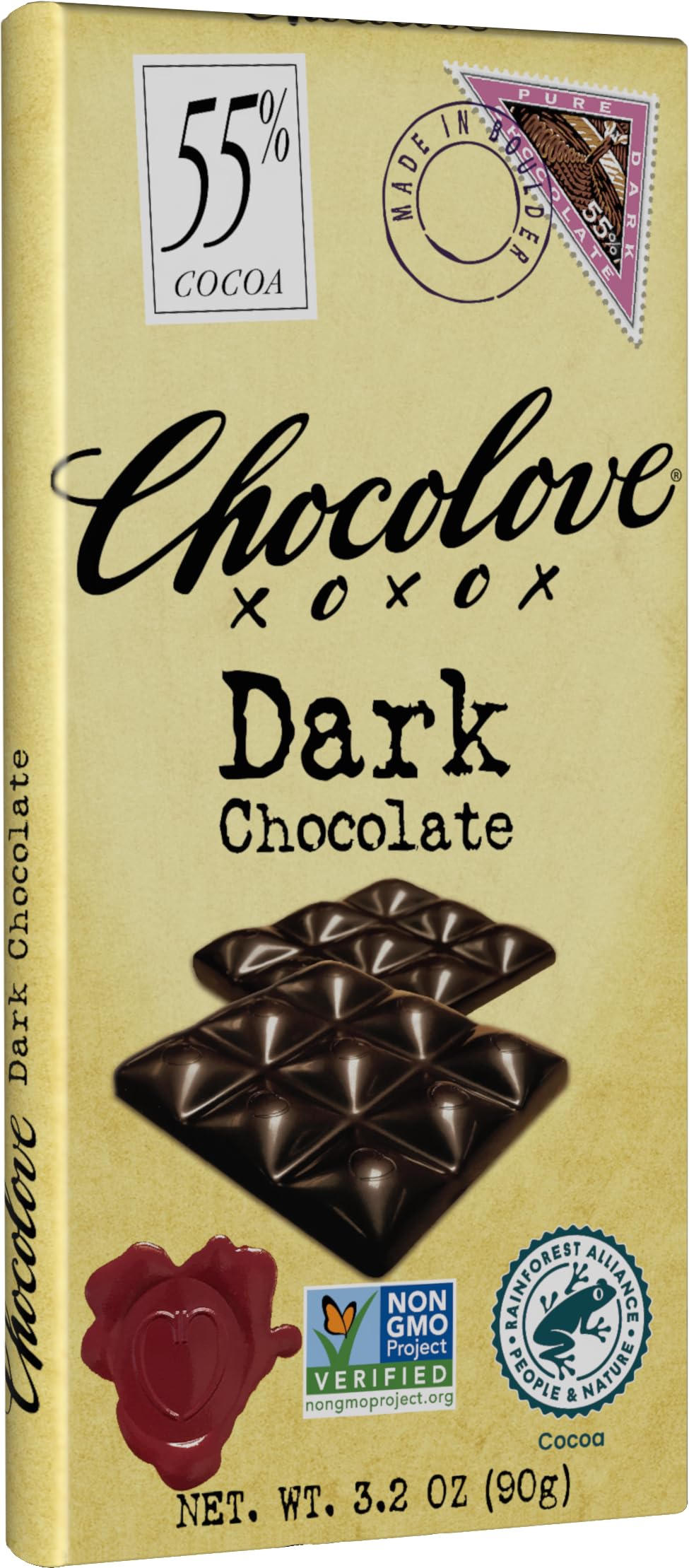 Chocolove Barra de Chocolate Amargo 91 g