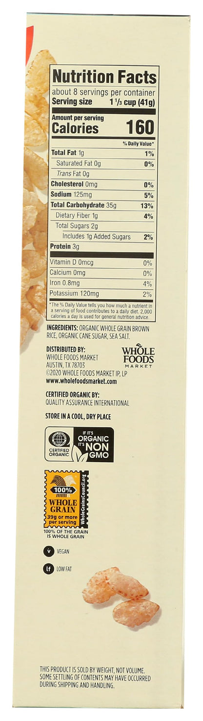365 Cereal Orgánico de Arroz Integral Inflado 340 g