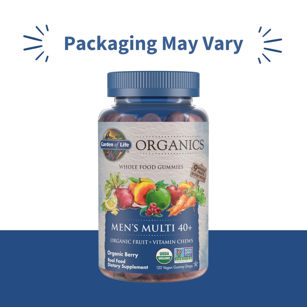 Garden of Life Multivitamínico Orgánico en Gomitas Hombre 40+ 120 Piezas