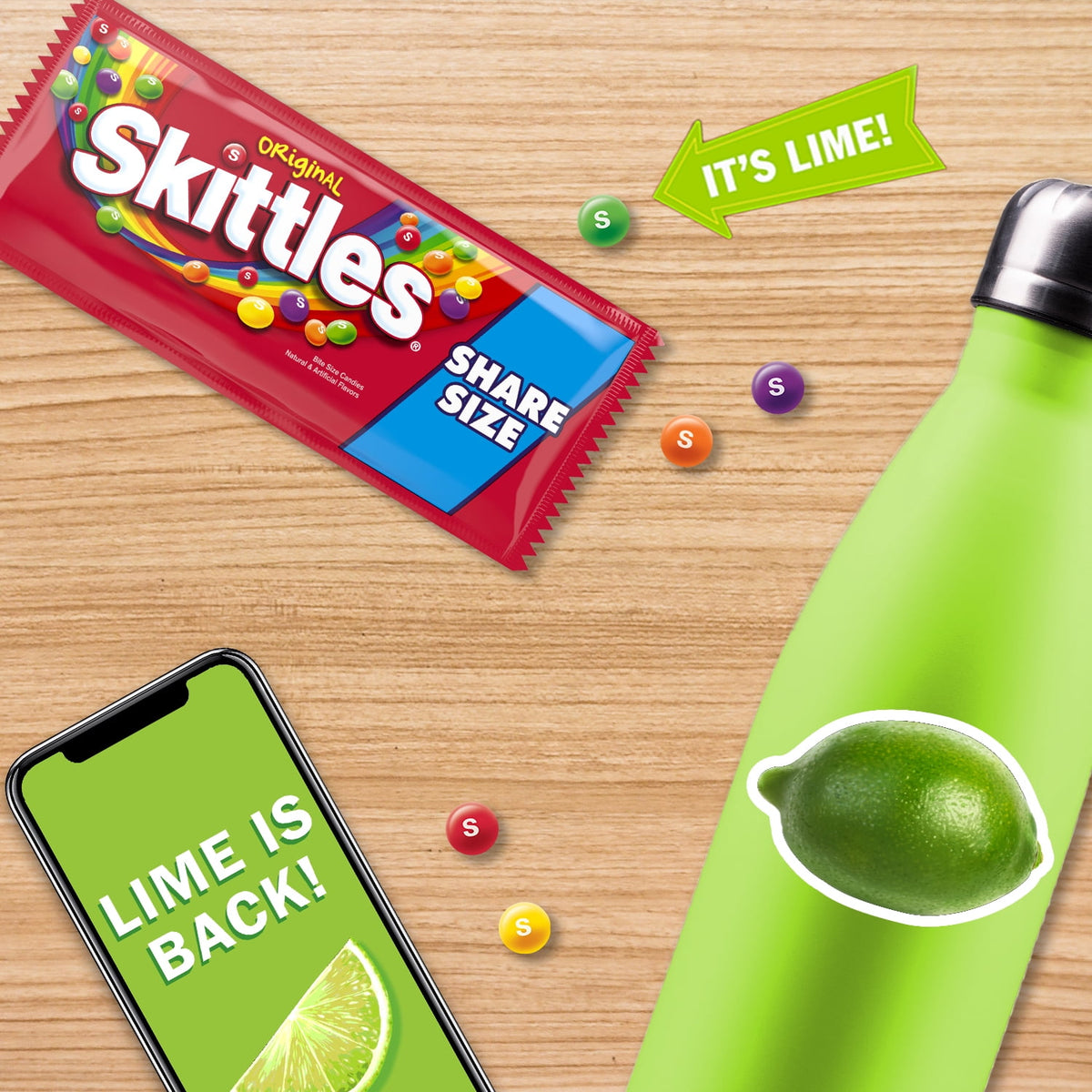 Regalo SKITTLES Dulces Originales 113g X4