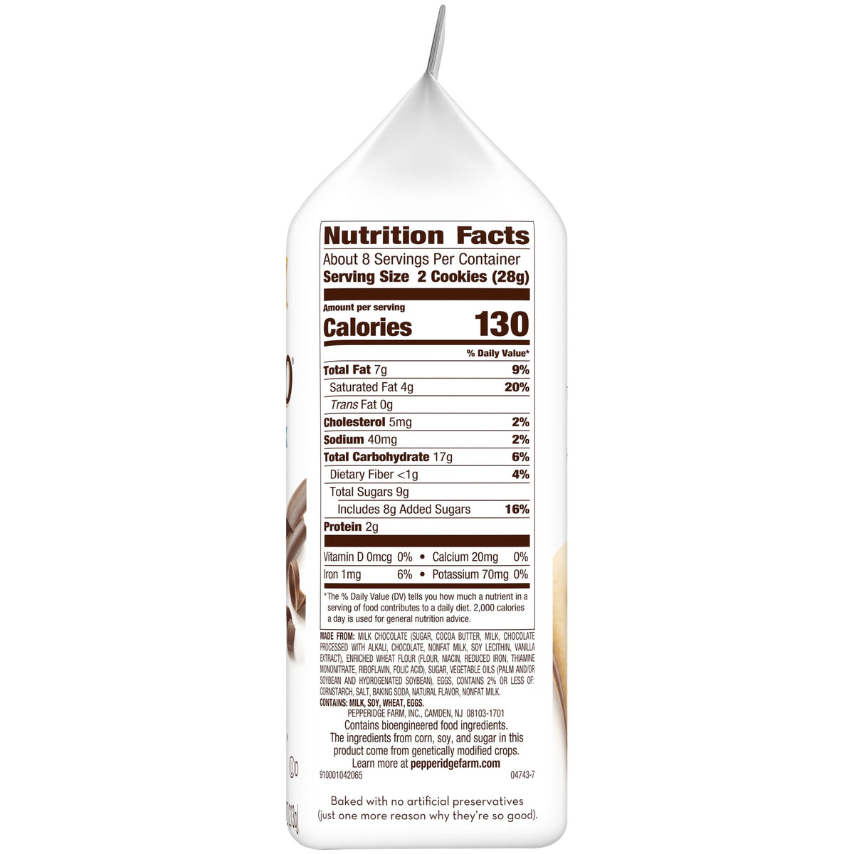 Regalo Pepperidge Milano Doble Choc Leche 213g X2