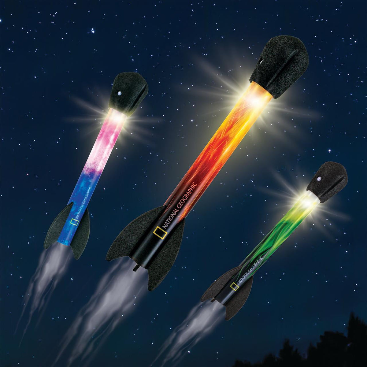 National Geographic Cohetes De Aire Con Luz Para Niños