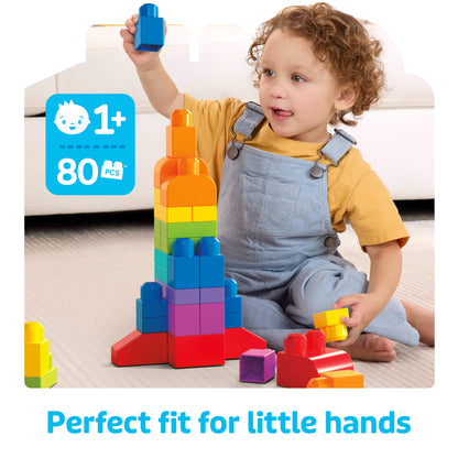 MEGA BLOKS Fisher-Price bloques bolsa azul 80 piezas