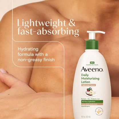 Aveeno loción corporal cacao y vainilla 18 fl oz