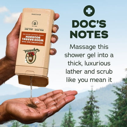 Dr. Squatch Men's Natural Body Wash, Wood Barrel Bourbon, 14 fl oz