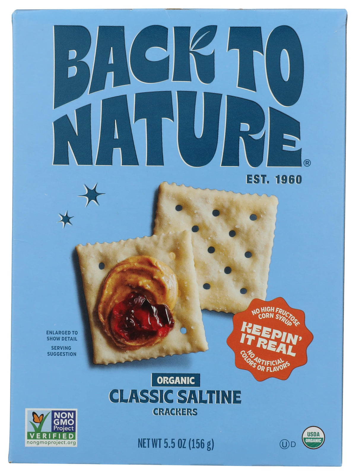 Back to Nature Galletas Saladas Clásicas Orgánicas 156 g