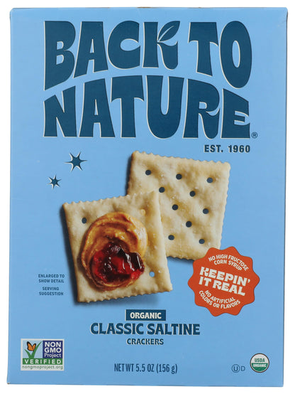 Back to Nature Galletas Saladas Clásicas Orgánicas 156 g