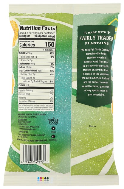 Whole Foods Market Tostones de Plátano Macho 142 g