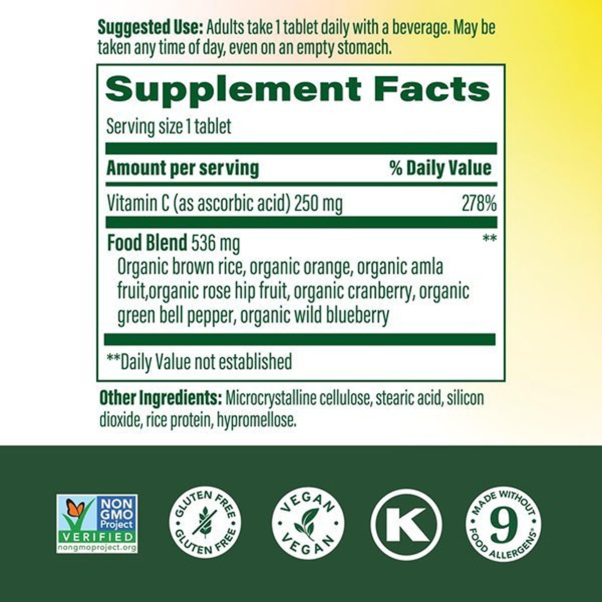 MegaFood Complex C Vitamina C 90 Tabletas