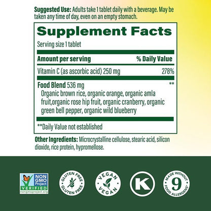 MegaFood C Complex Vitamina C 30 Tabletas