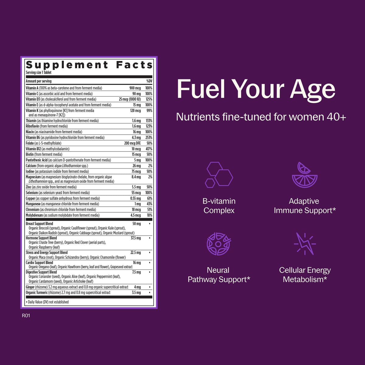 New Chapter Multivitamínico Every Woman One Daily 40+ 48 Tabletas
