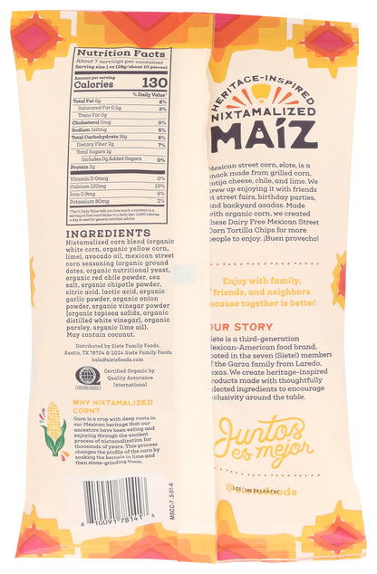 Siete Totopos de Maíz Sabor Elote Preparado 213 g