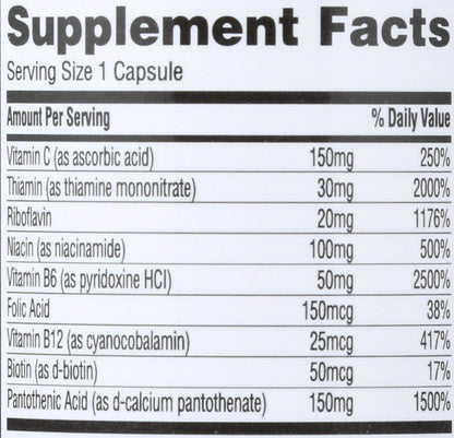365 Stress B Complex con Vitamina C 90 Tabletas